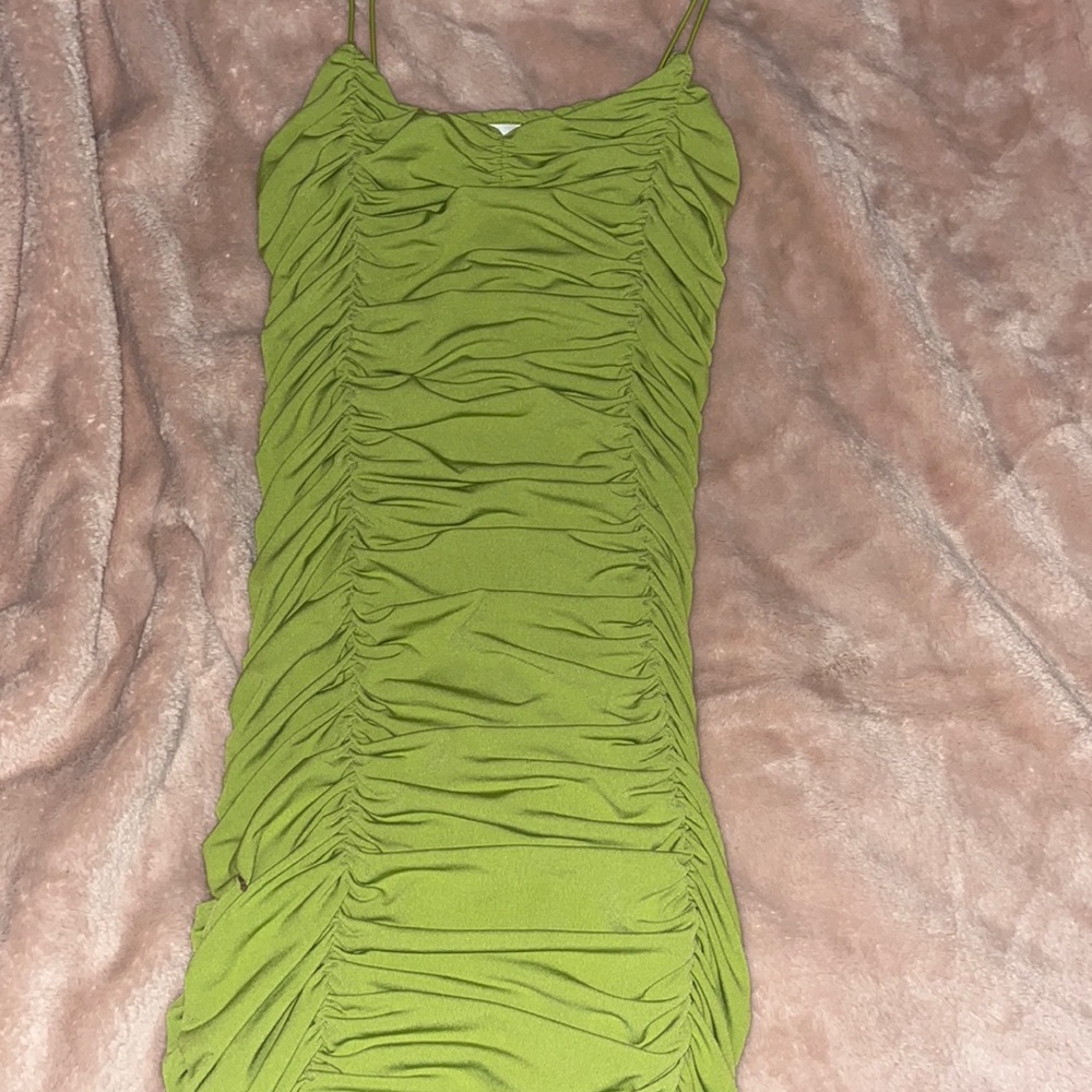 Green color tight fit